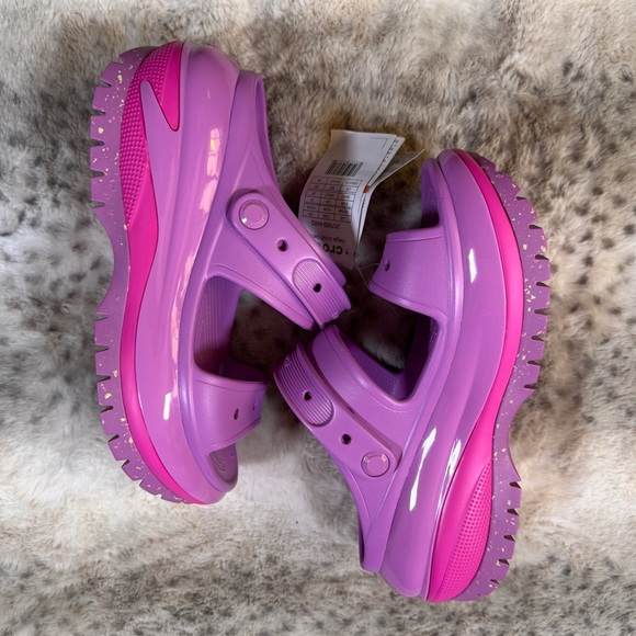 CROCS Mega Crush Sandal - Platform Pink and Purple - Size M 7 / W 9 - Picture 3 of 11